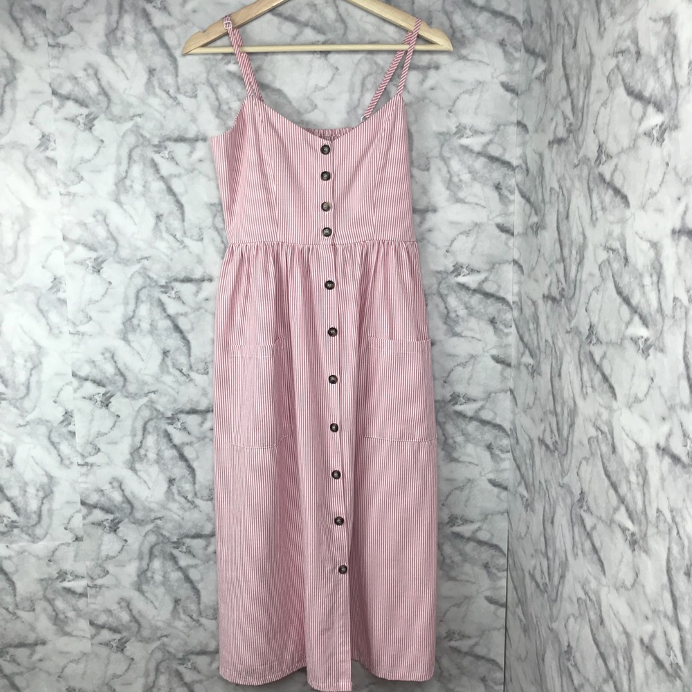 Striped Spaghetti Strap Sun Dress